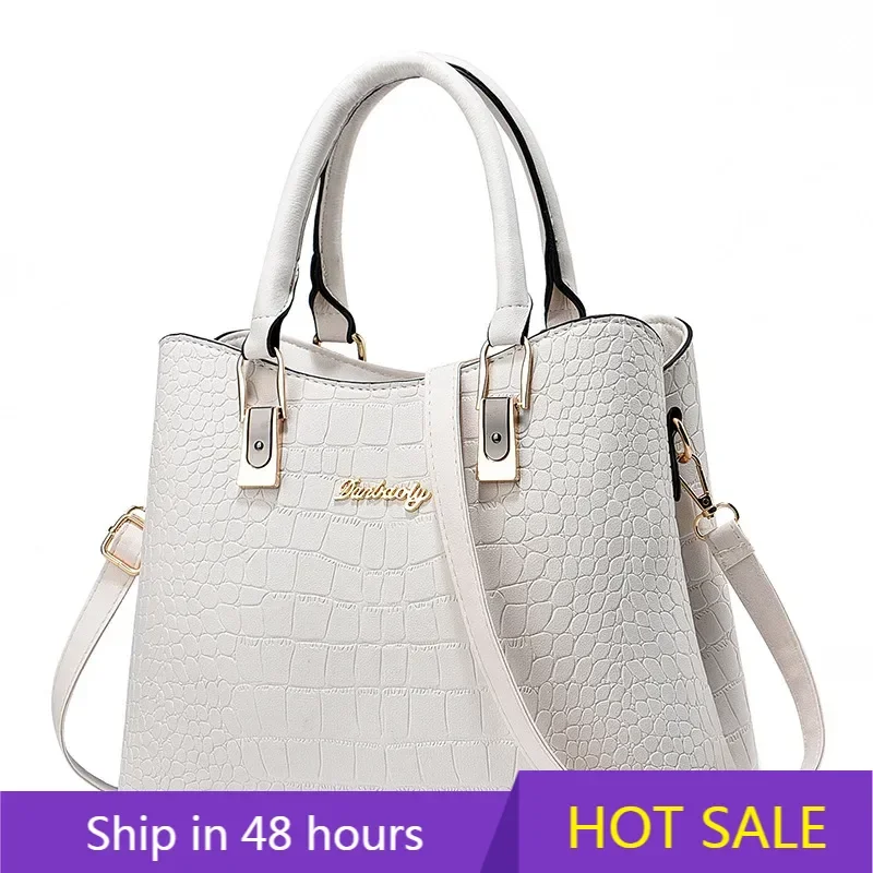 

Fashion Women's Shoulder Bag Versatile Soft Leather Bag Large Capacity Crocodile Patterned Handbag New Direct Selling Lady Bag