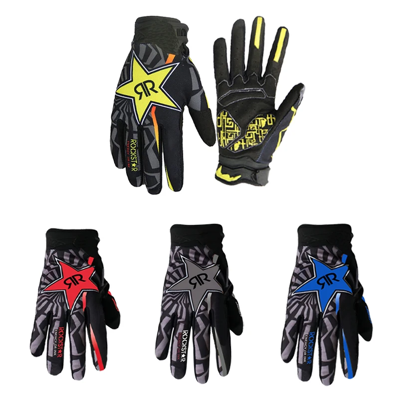 2024New Four-Color Racing Motorcycle Gloves Off-Road Bicycle Motorcycle Racing BMX Mountain Bike Outdoor Sports Equipment Gloves