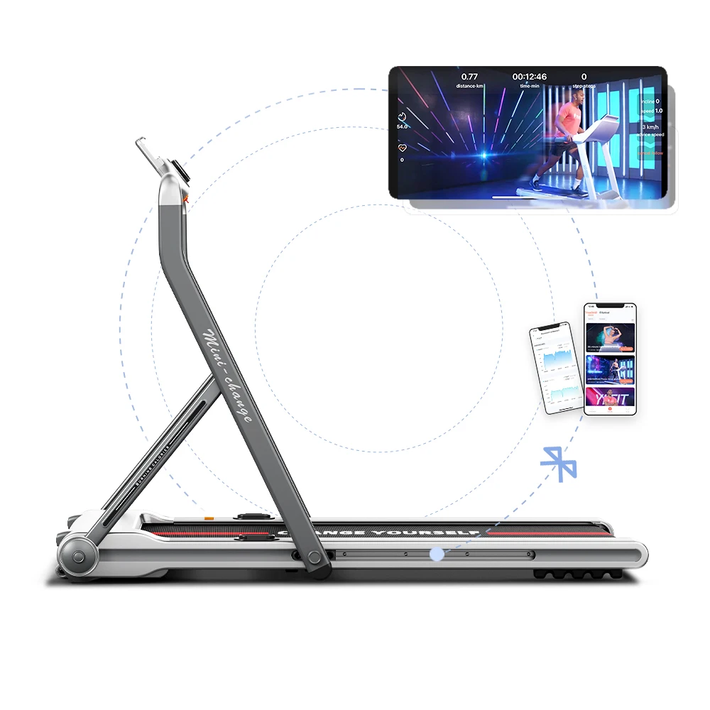 running jogging machine with YIFIT APP home use foldable motorized treadmill best china treadmill factory manufacture