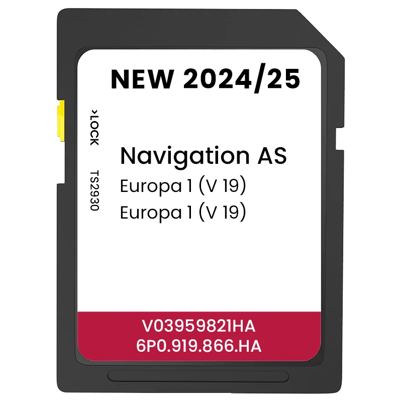 2024 MIB2 Seat for United Kingdom/Europe AS V19 Car Navigation Map SD Card 32GB