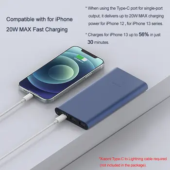 Powerbanka Xiaomi 10000mAh 22,5W, 3 porty, rychlé nabíjení USB-C, hliníková slitina, podpora režimu nízkého proudu, pro iPhone 16 15 14 13 10 nejlepší prodej Powerbanka Miniso 10000 mAh - №8