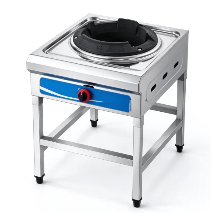 Commercial Gas Stove Single Burner LPG Propane Wok Cooker Low Pressure High Fire Restaurant Kitchen Catering Equipment Flameout