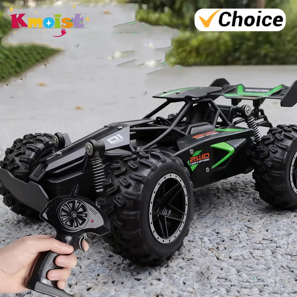 RC 자동차 1/18 고속 4륜구동 RC 차량 25km/h 오프로드 무선 조종 자동차 트럭 버기 장난감 소년 어린이 크리스마스 선물