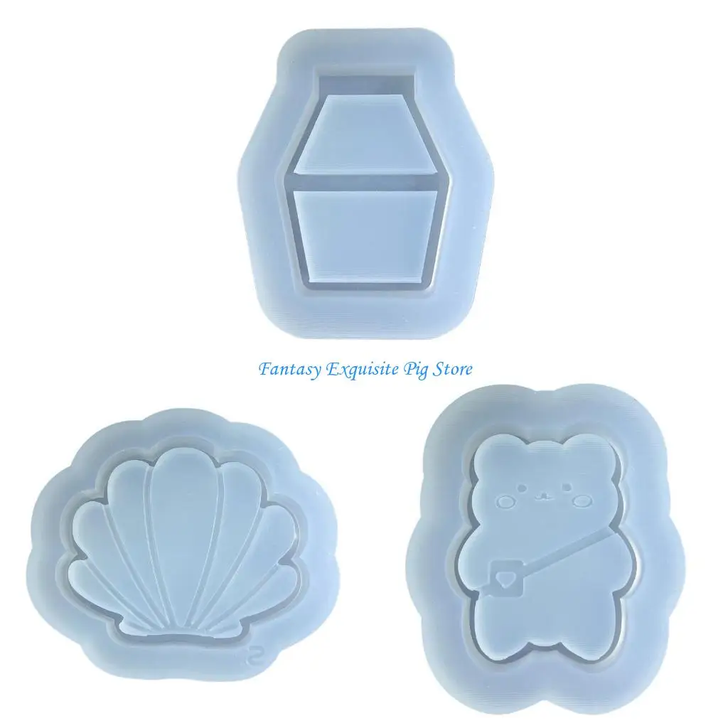 

Diy Crystal Epoxy Mould Cartoon Mould Mirror Pendant Silicone Ornament