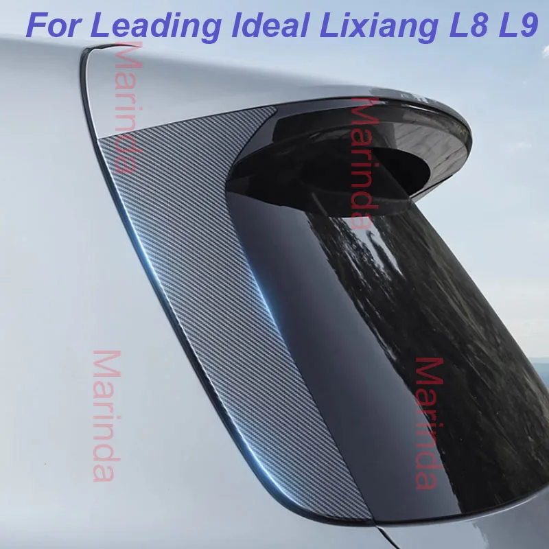 For LEADING IDEAL LiXiang L8 L9 Car Spoiler Rear Window Empennage Protective Cover Decorative Chromium Trim Exterior Accessories