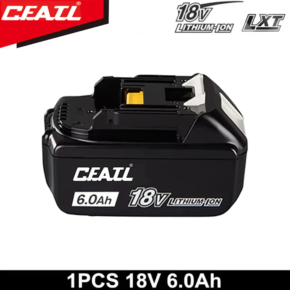 

NEW 18V 6.0Ah Battery for Makita 18V Power tool DDF487 DGA404 DTW700 DHP487 DTD173 Lithium-Ion battery Replacement