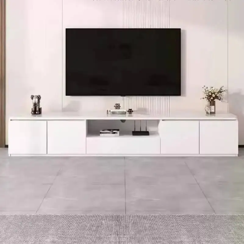 

White Modren Tv Cabinet Decoration Design High Designer Luxury Tv Stand Modern Space Saving Fernseherschrank Furniture Home