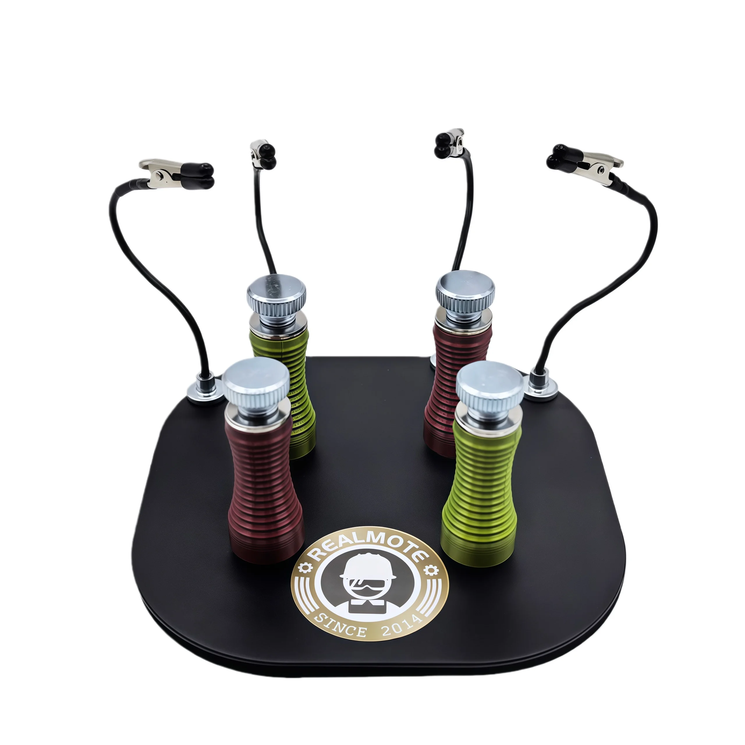 [Neues Upgrade] Federbelasteter magnetischer Leiterplattenhalter – Starke Kohlenstoffstütze, passend für 4-mm-Platinen, inklusive 4 Spezialklemmen – Lötständer