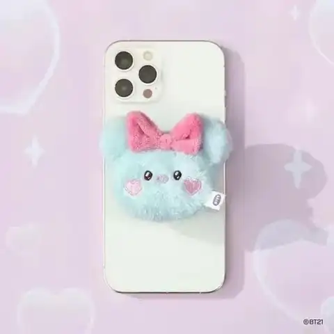 Anime Tecknad Bt21 Cooky Shooky Rosett Plyschdocka Y2K Mode Nytt Airbag Telefonstativ Kreativ Plyschleksak Tillbehör Flickpresenter 12 best sales Fran Bow plysch - №5