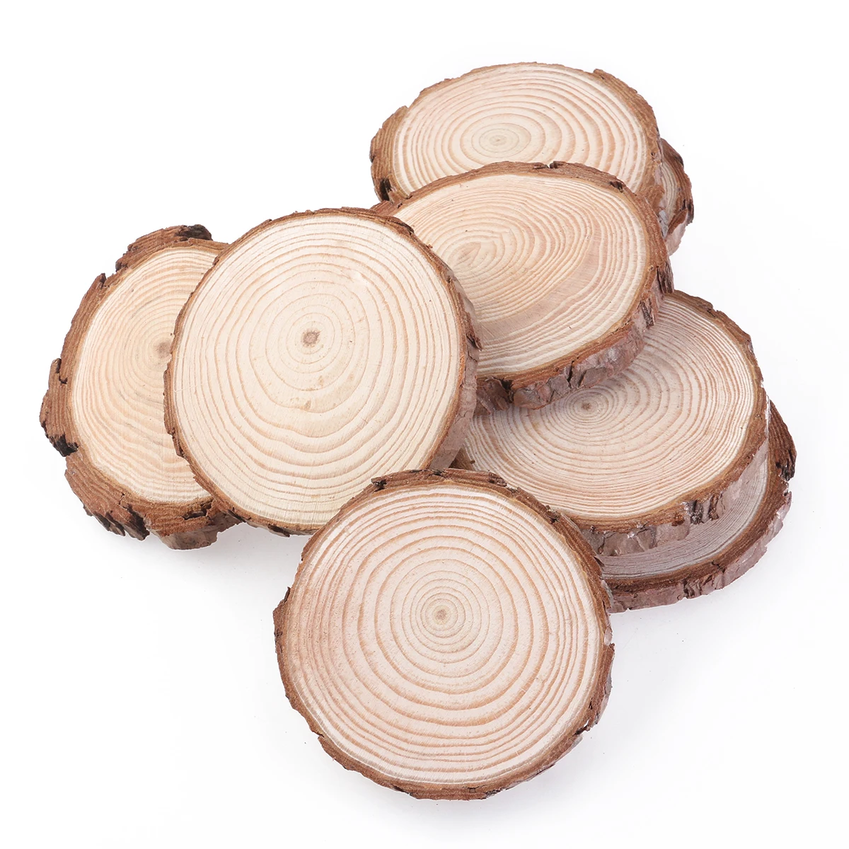 

Wood Slices Natural Rosewood Discs 7 9cm Diameter 1cm Thick Fine Polishing Both Sides Bark Wedding Craft DIY Projects