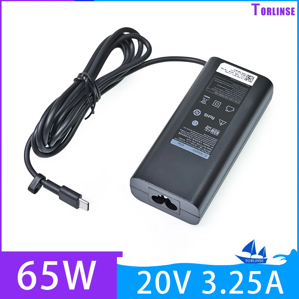 20V 3.25A 65W Universal USB Type C Laptop Mobile Phone Power Adapter Charger for Lenovo Asus HP Dell Xiaomi Huawei Google