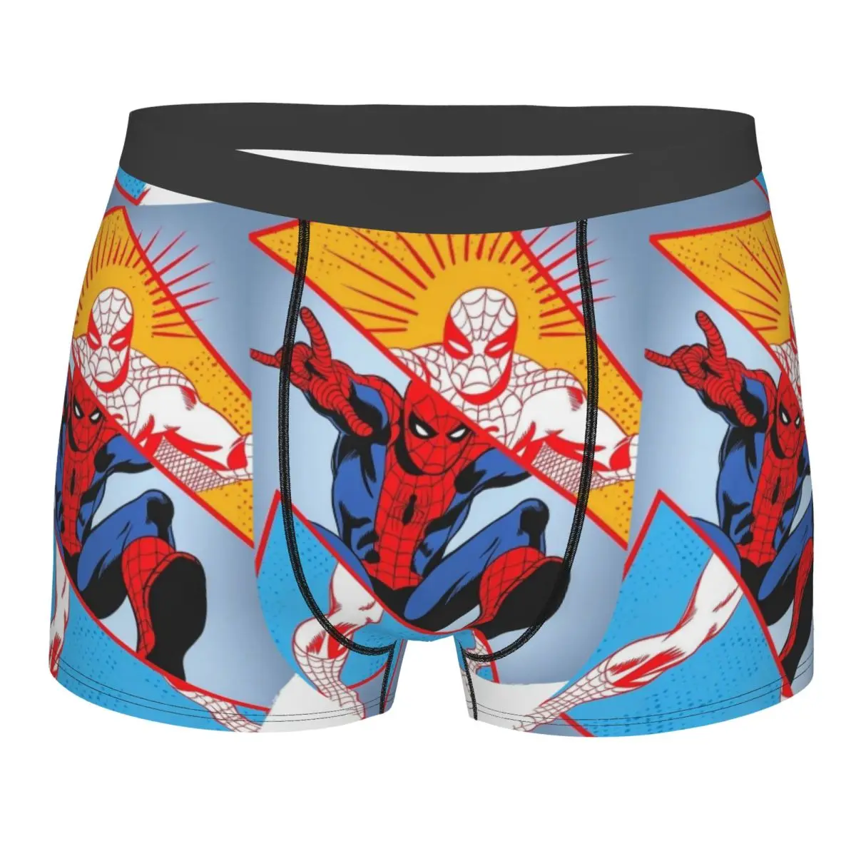 

Custom Spider Man Boxers Shorts Men's Superhero Briefs Underwear Cool Underpants