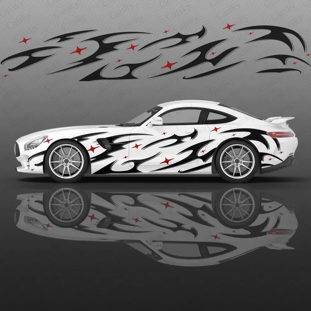 

Lightning Line Graphics Car Body Sticker Anime Itasha Vinyl Car Side Decal Sticker Car Decor Sticker Cars Protective Film