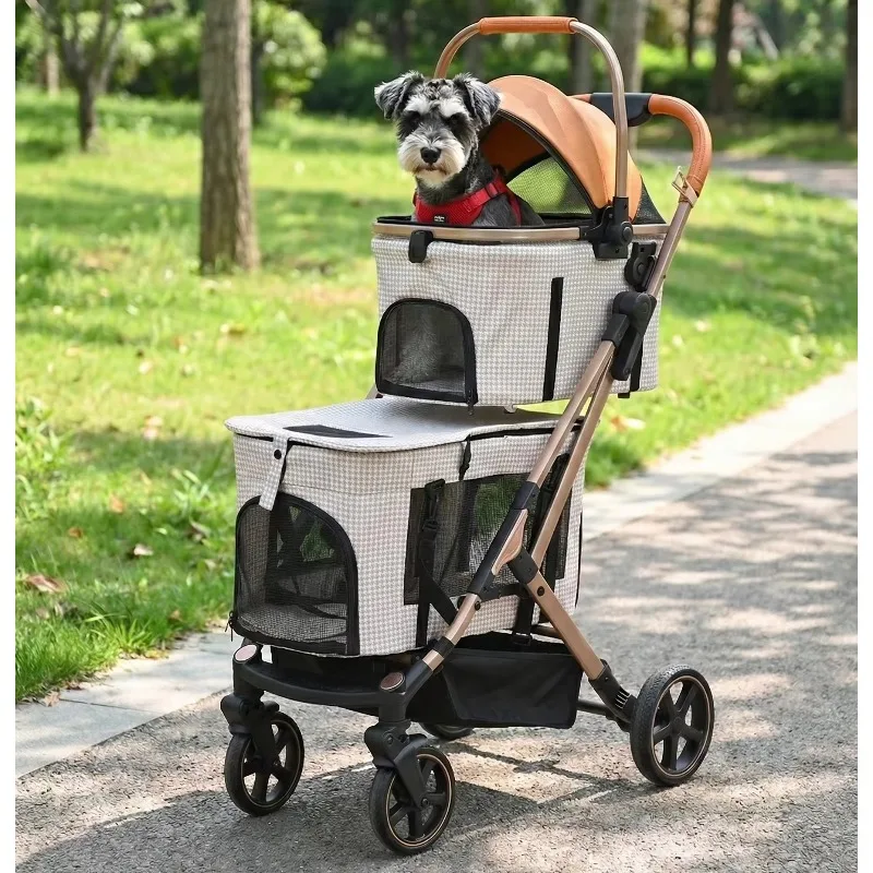 

Portable Foldable Waterproof Breathable Four Wheel Pet Cart