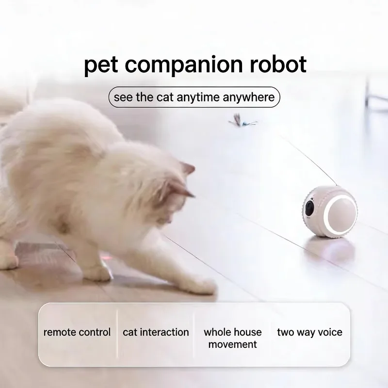 

Smart Eco-Friendly Cartoon Modern Fashion Plastic Pet Companion Robot Cat Interactive Toy Voice Recording Video