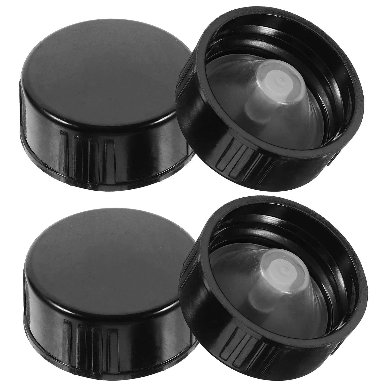 

4Pcs Screw Caps Plastic Bottle Lids Leak Proof Cone Caps for Wine Jug Replacement Sealing Bottle Lids