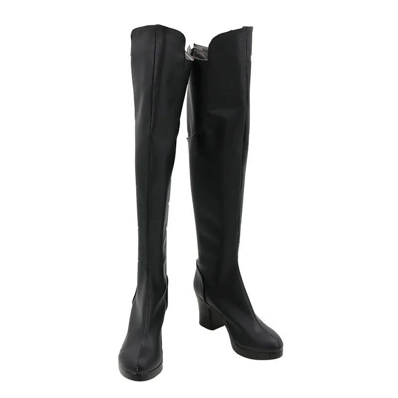 FGO Alter Cosplay Shoes Saber Cosplay Sexy Black Over Knee Boots Accessories Halloween Carnival Thigh High Boots Custom Made