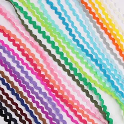 5 Yards colore ondulato S Bend abito da sera abiti da sposa 2023 tessuto e pizzo per cucire passamaneria decorativa cucito Party