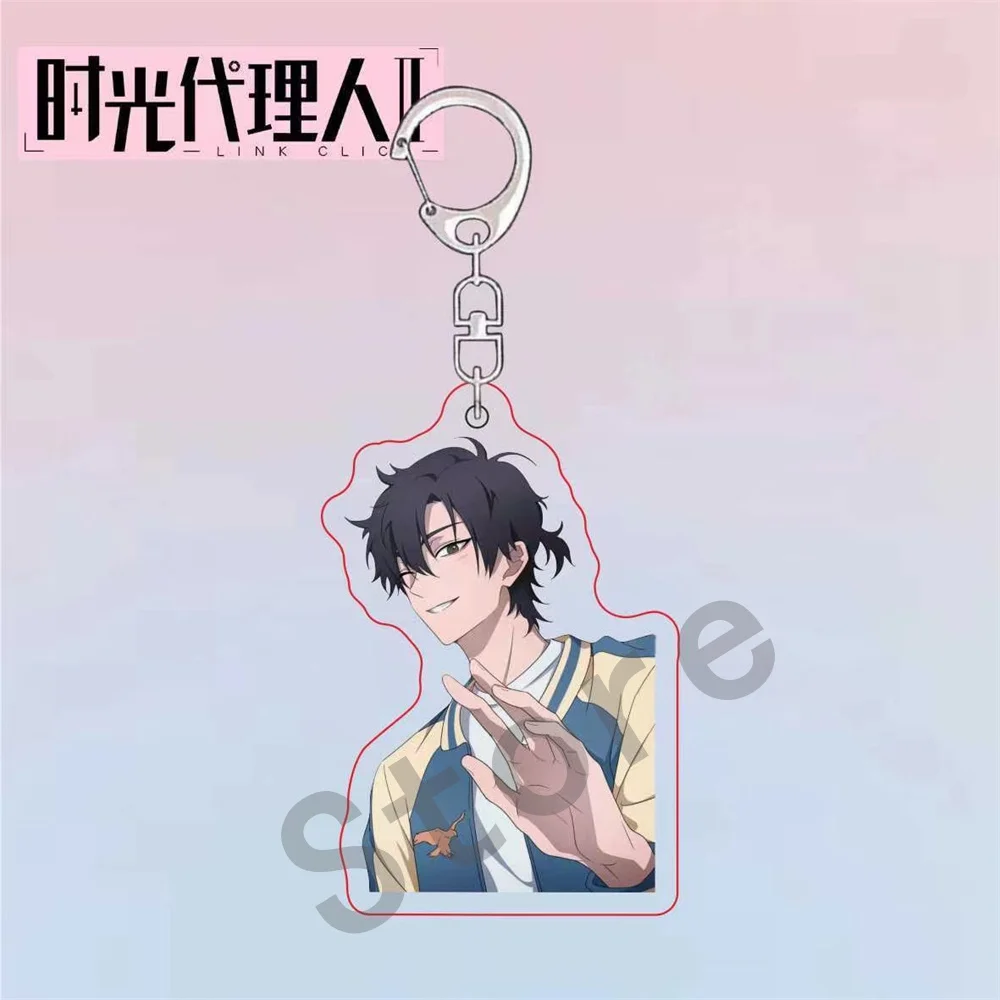 Anime Link Click Rin Charles Lucas Keychain Acrylic KeyChain  Kawaii Bag Pendent Cheng Xiaoshi Lu Guang Cartoon Keyring