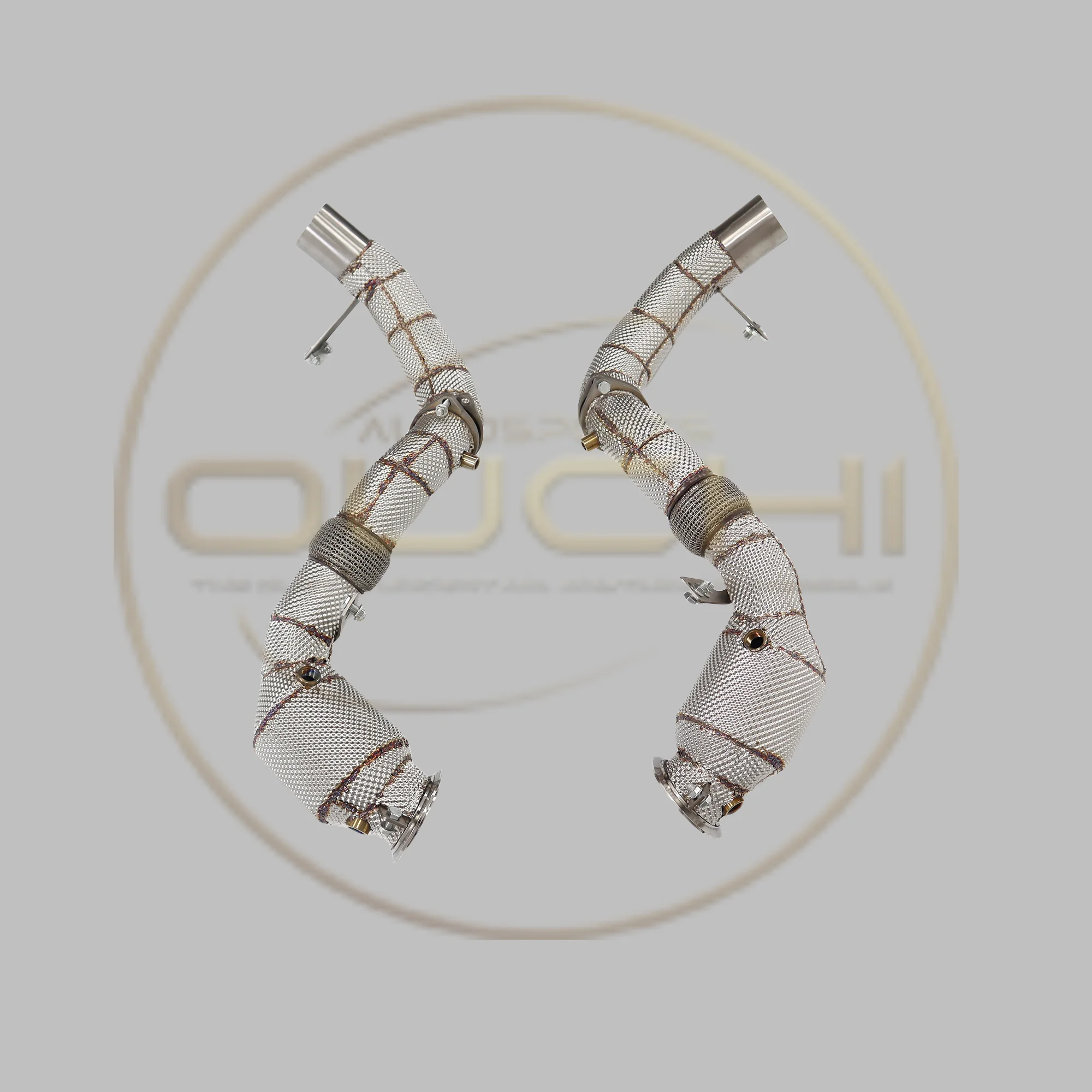 

OUCHI Factory Direct Sales Stainless Steel Downpipe for BMW M850I G14 with OPF Exhaust System With heat shield Car Accessories