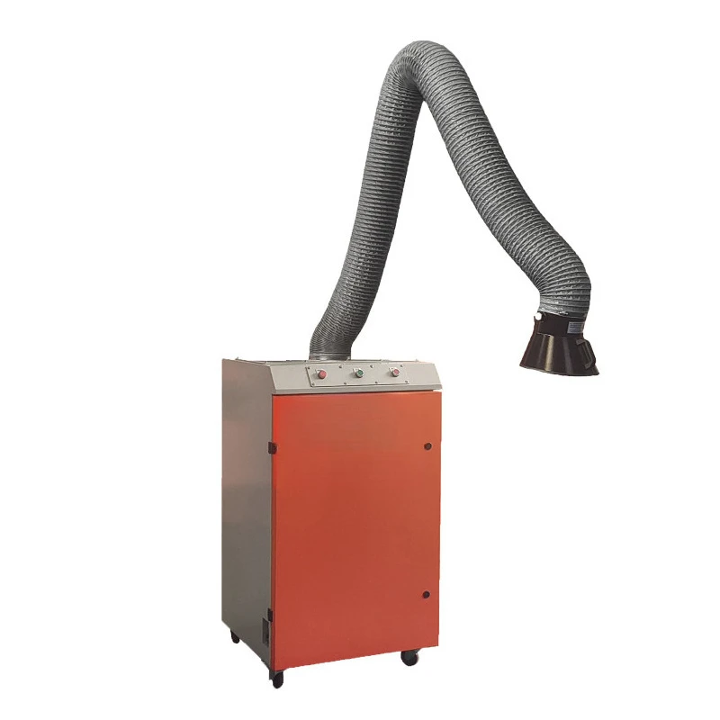 

Малый очиститель сварочных дымов, оснащенный универсальным вытяжным рукавом с углом поворота 360 градусов, для очистки воздуха