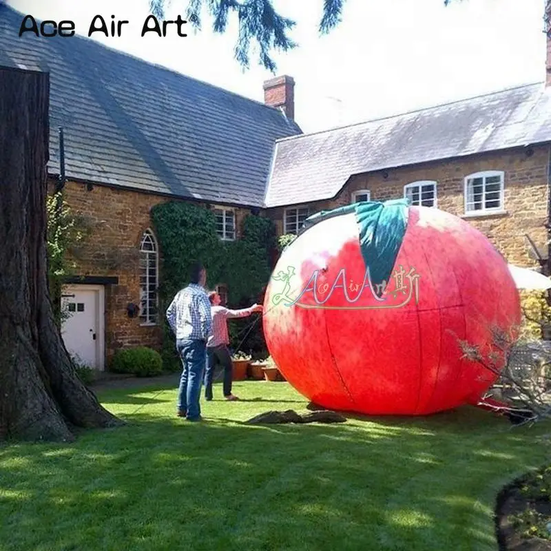 Advertising Replica Inflatable Peach Model Standing Vegetable and Fruit Made By Ace Air Art