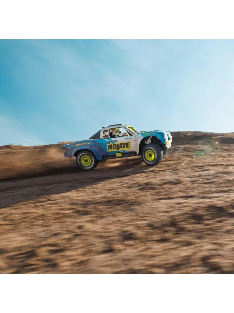 شاحنة RC Mojave GROM 4x4 شاحنة صحراوية ذكية صغيرة الحجم، RTR (مع بطارية وشاحن متضمن) أزرق/أبيض ARA2104T2 #6