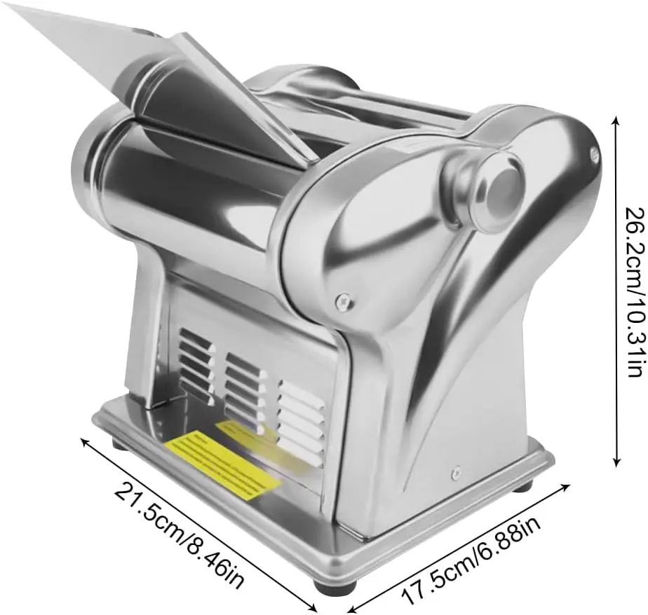 Commercial Electric Dough Roller Sheeter Adjustable Multifunctional Noodle Pasta Maker Durable Easy Clean Compact Design Ideal F