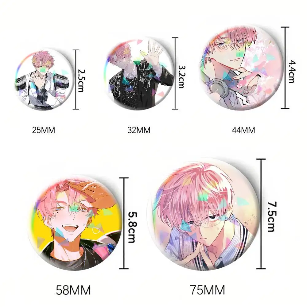 Tamon s B-Side A-Anime  75mm 58mm 44mm 25mm Brooch Backpack Hat Pins Accessories Toys Badge