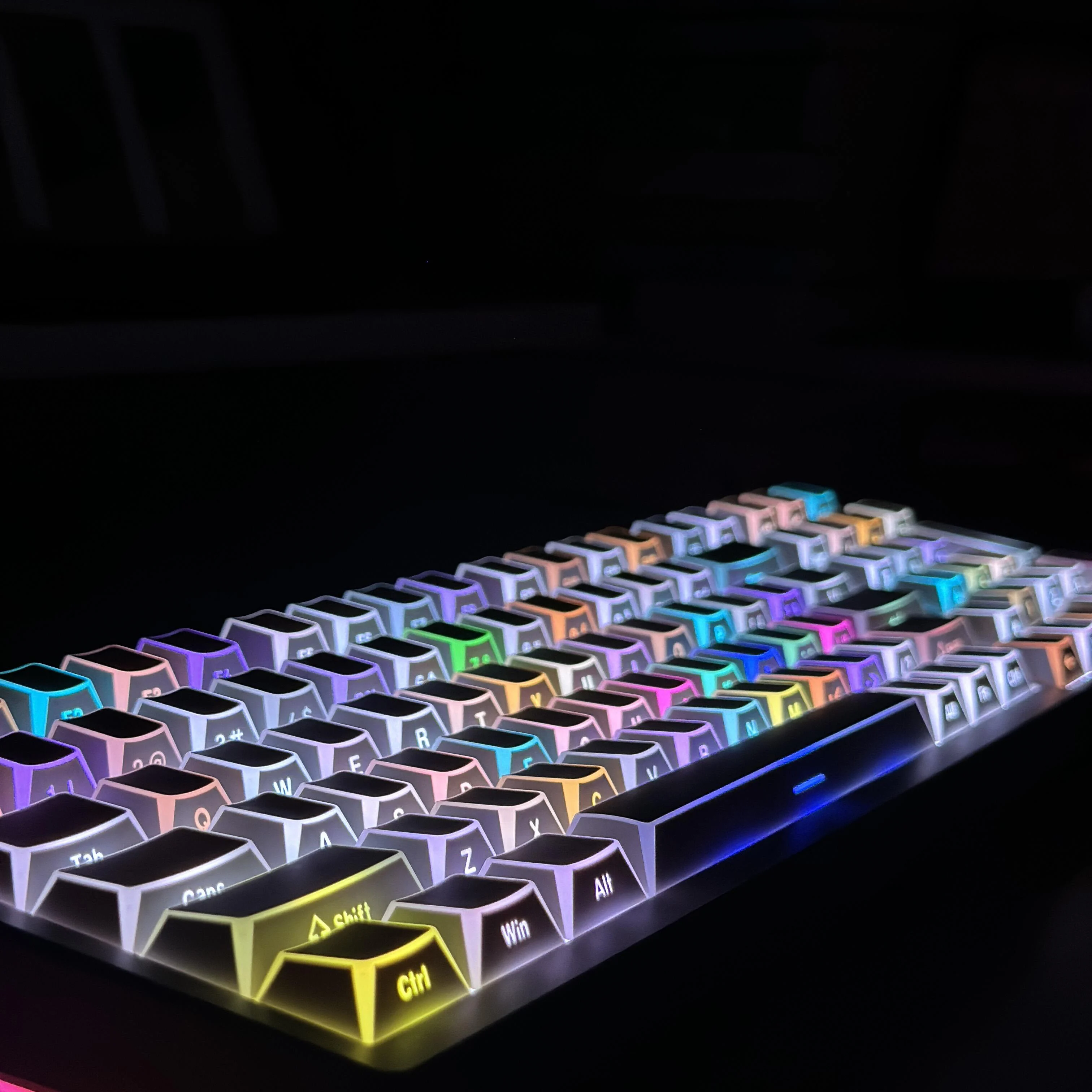 Keyboard Gaming Black - مجموعة أغطية مفاتيح PBT سوداء لامعة