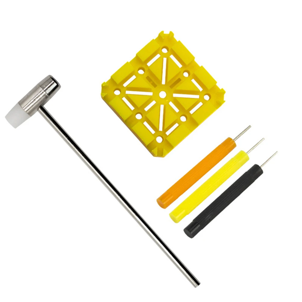 

Watch Repair Tool Set Watch Link Band Slit Strap Bracelet Chain Pin Remover Adjuster Hammer Punch Pins Strap Repair Accessories