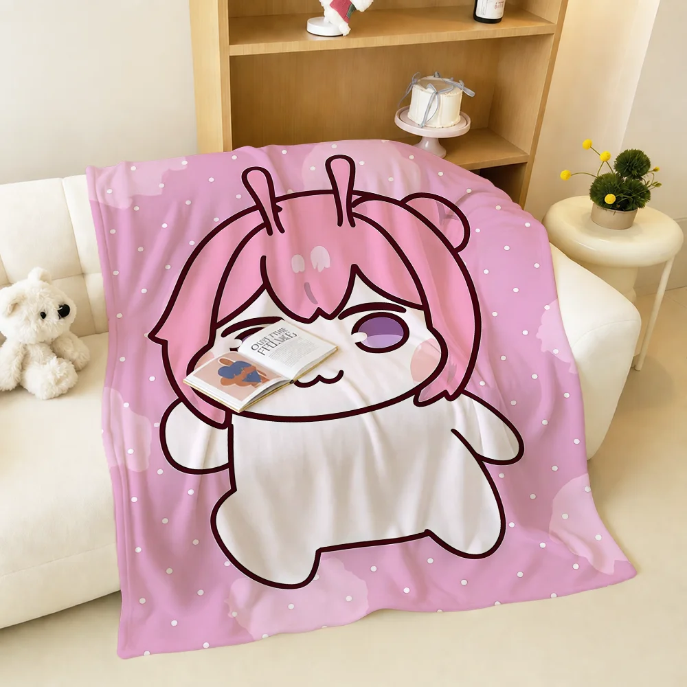 Cute Blanket Warm Soft Plush Blanket For Sofa Living Room Nap Home N-N-NikkeS Bedroom D-Doro Travel Gift Flannel Doll Pet Hogar