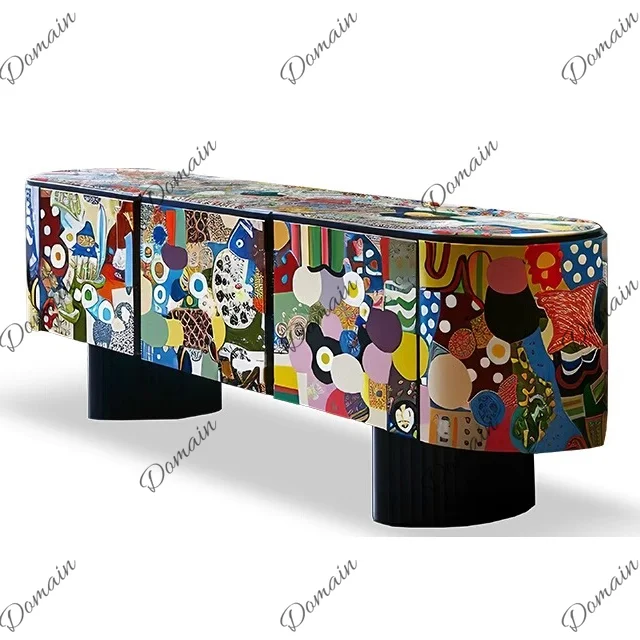 J, need customization, designer art painting TV floor cabinet high-end living room furniture locker