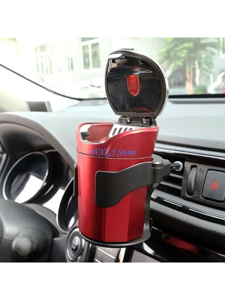 37JE SUV Car Cup Holder Air Vent Outlet Drink Coffee Bottle Can Mounts Holder Rack Container Beverage Ashtray Stand Universal