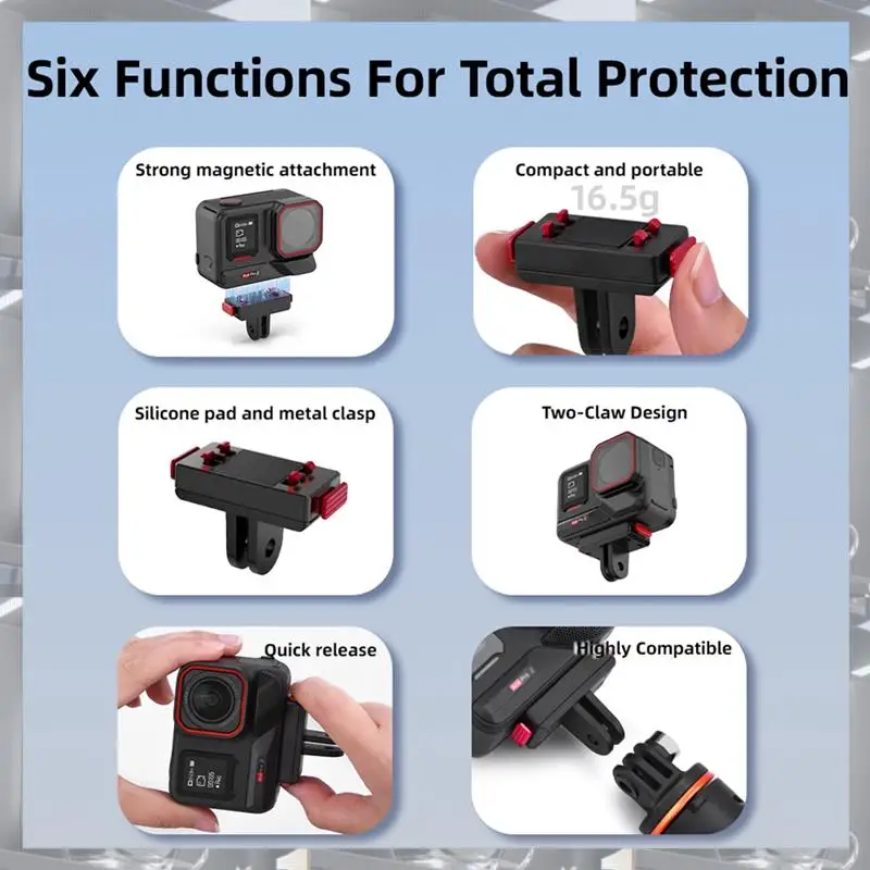 Hot Selling-Adapter Base For DJI Insta 360 Ace/Pro/Pro 2 Magnetic Quick Release Mount Base Camera Tripod Adapter Mount Plate,Ada