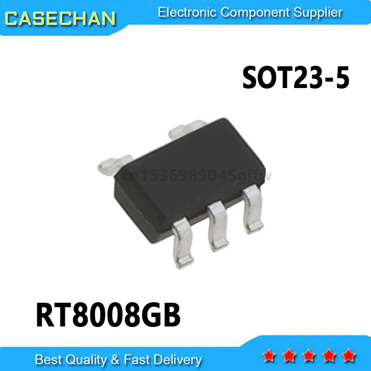 10Pcs RT8008GB RT8008   WS-011 SOT23-5