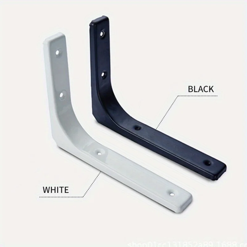 2pcs Heavy-Duty Iron Shelf Brackets - Right Angle Corner Supports for Wall Mounted Furniture, Industrial Decorative Hardware
