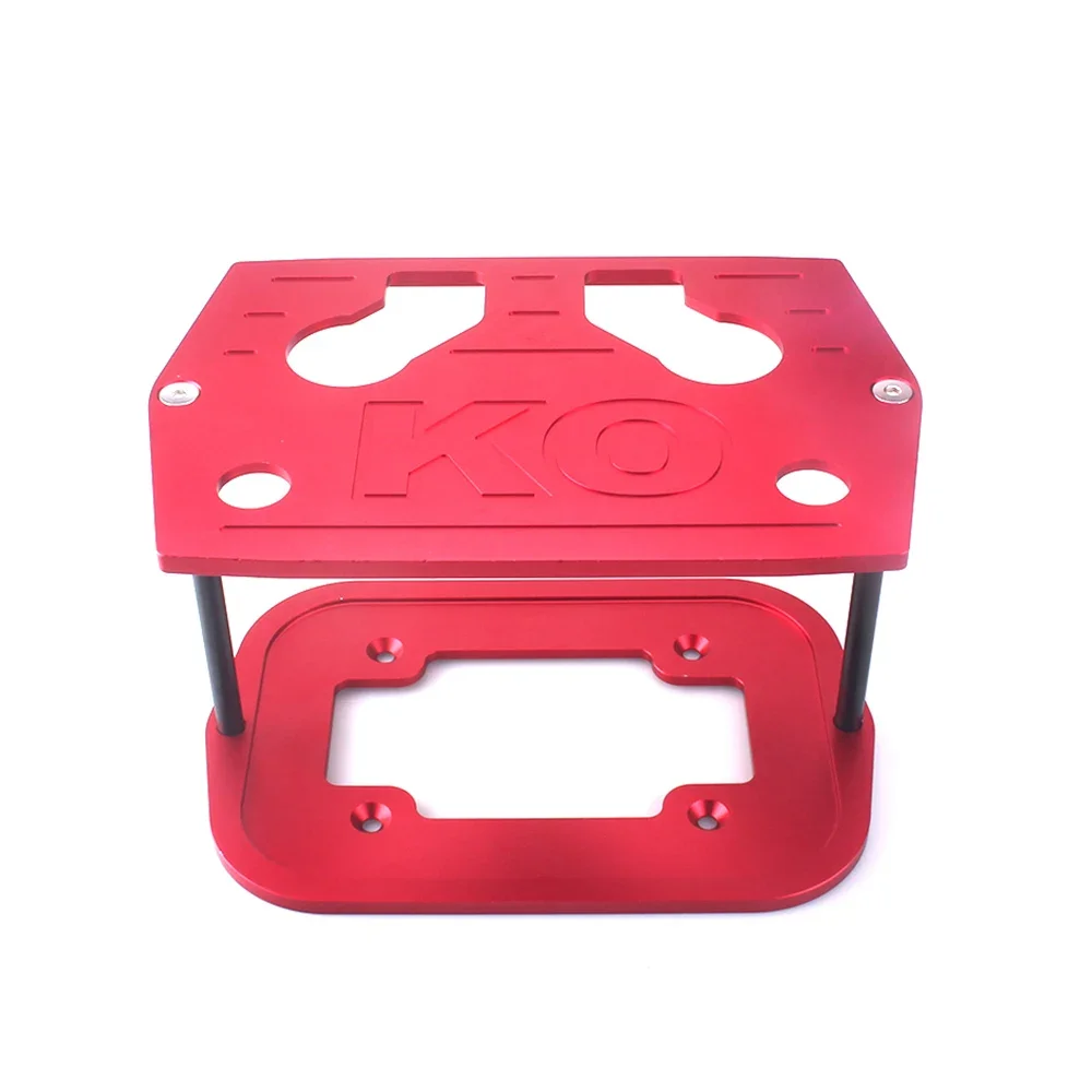 

Polished Aluminum Billet Milled Hold Down Optima Red Yellow Battery Bracket Tray