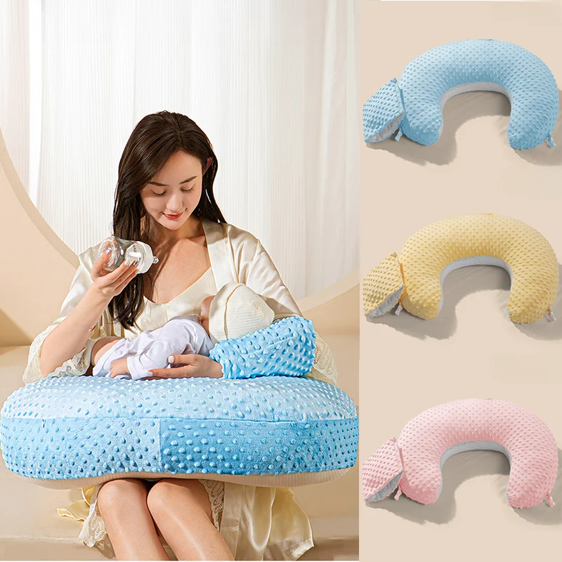 Newborn Nursing Pillow Multifunctional Solid Color Waist and Head Support U-Shaped Cushion Maternity Infant Breastfeeding Pillow