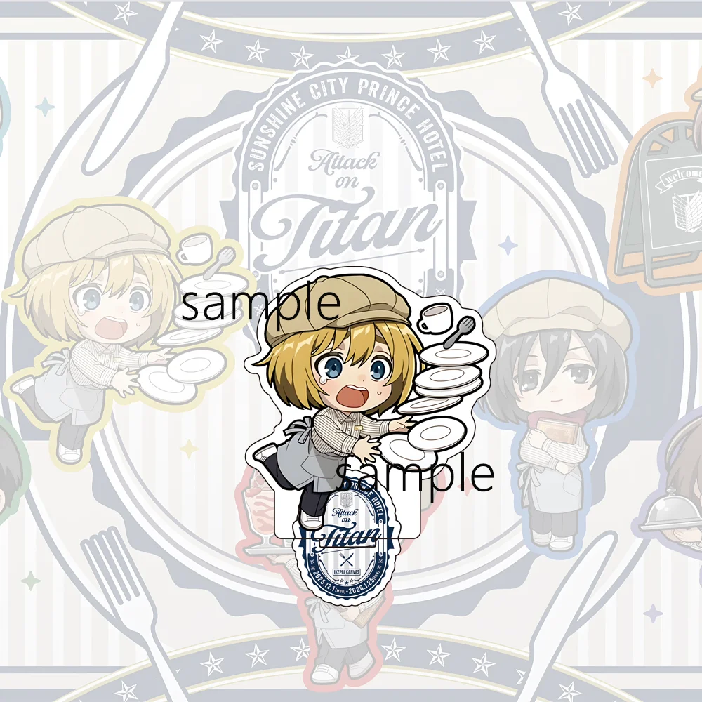 حار أنيمي هجوم على تيتان 10 سنتيمتر الاكريليك الدائمة إرين ميكاسا ليفي Erwin أرمين عمل أرقام نموذج سطح المكتب الديكور حامل هدية #4