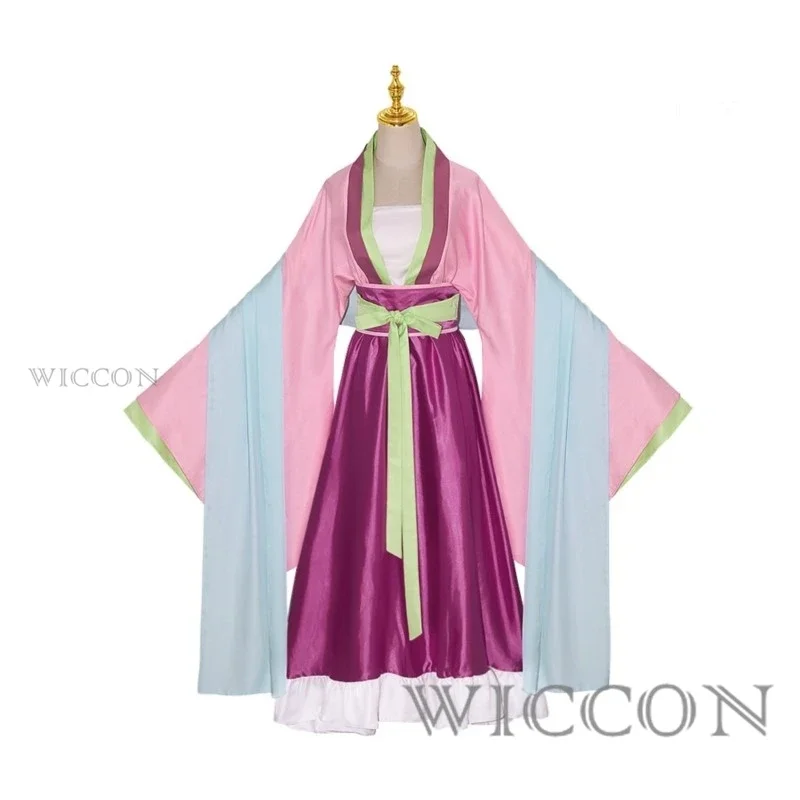 Anime Maomao Cosplay Costume para Mulheres, The Explosion Diaries, Uniforme Hanfu, Colar, Brincos, Grampos de Cabelo, Meninas, Mulheres