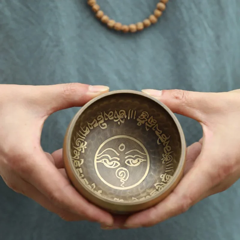 

Creative Nepal Handmade Tibetan Singing Bowl Set, Decorative Wall-dishes, Resonance Healing Meditation, Chakra Singing Bowl