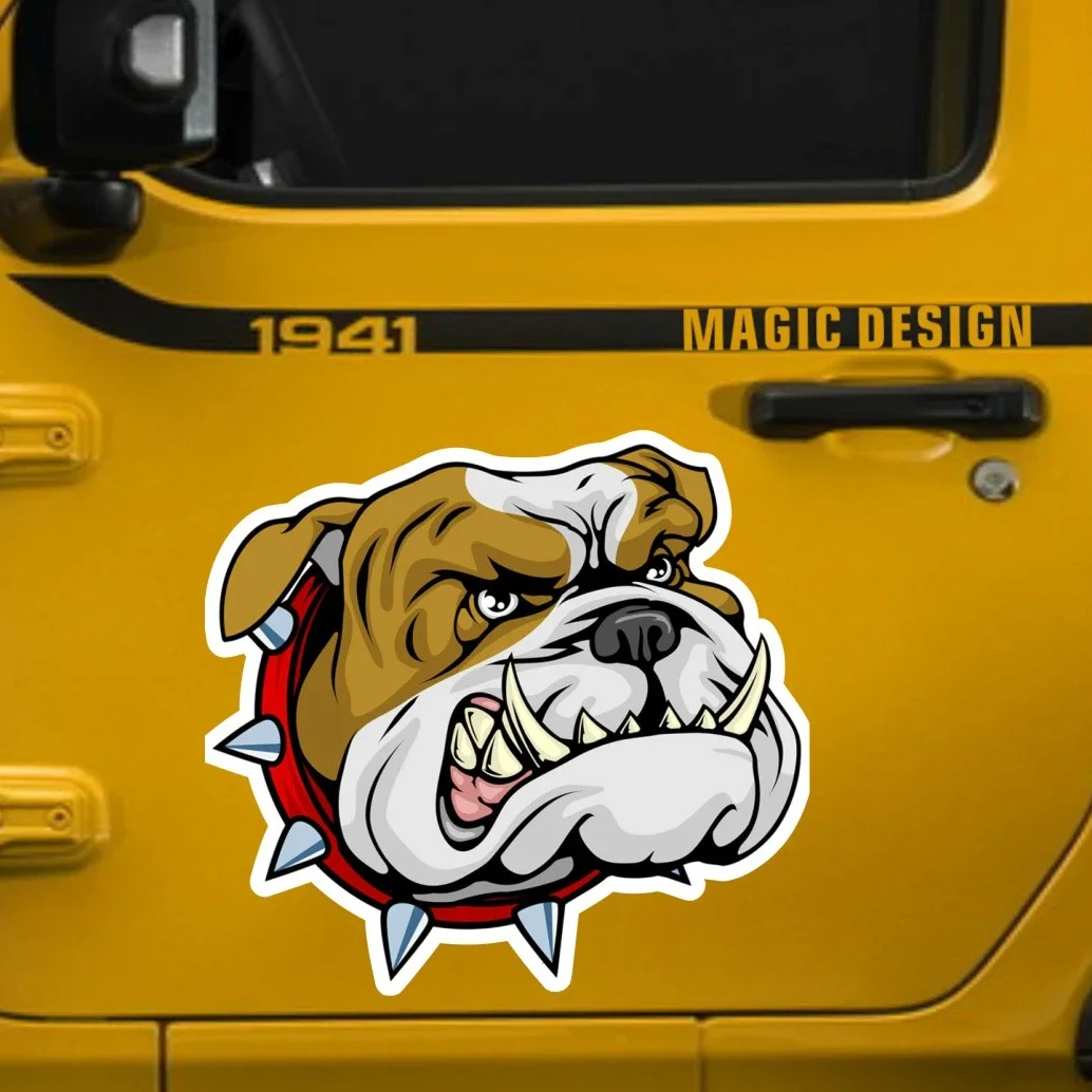 

Bulldog Car Decals - Waterproof Vinyl Stickers for Exterior/Interior - Retro American Style Auto Decor