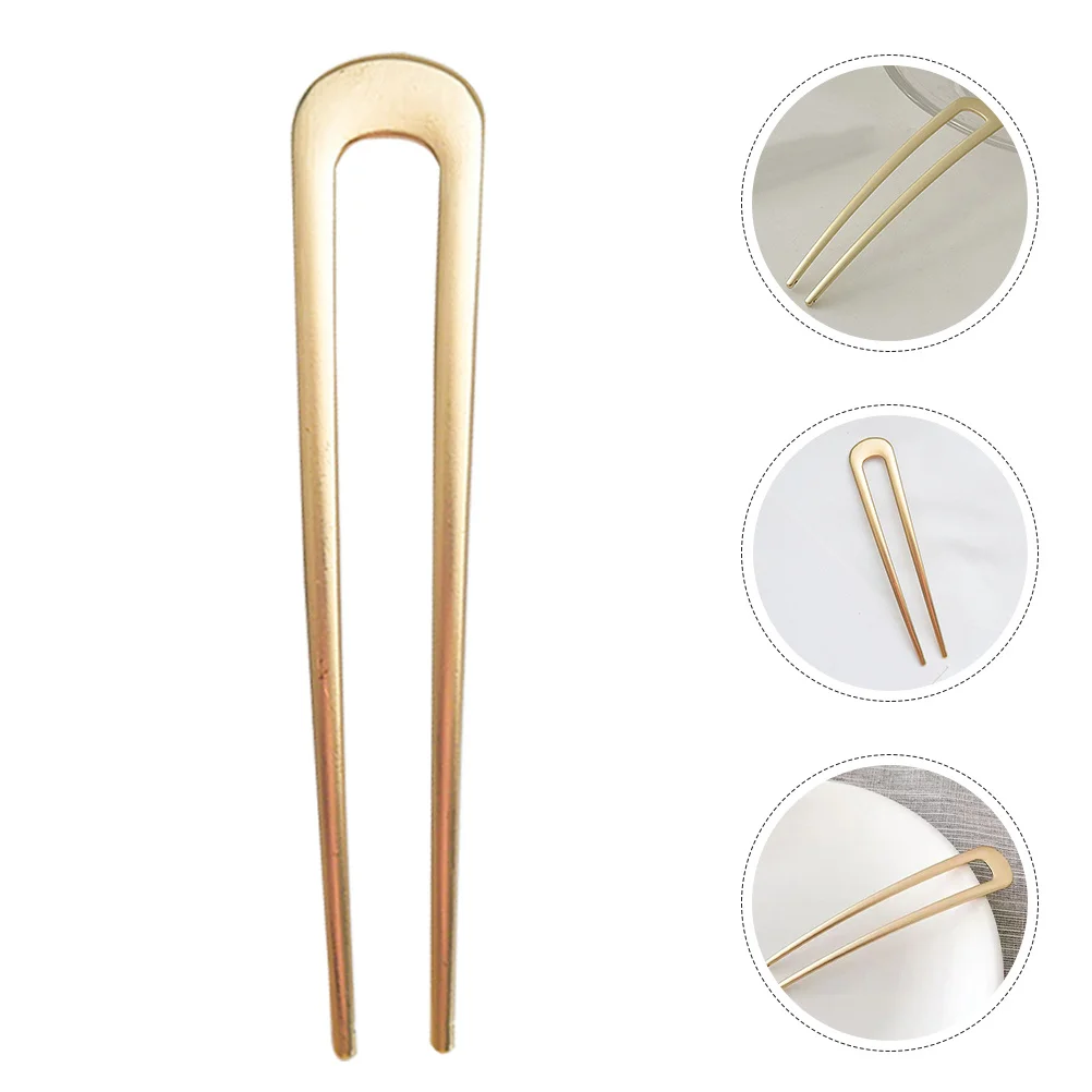 

4pcs Hair Women Vintage U Hairpin Shaped Decorative Bow Hairpin Styling Tool For Secure Hold All Day Wear