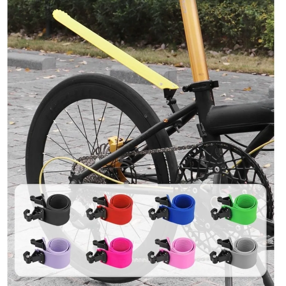 For Commuting Rollable Mudguard Adjustable Angle Bike Mudguard Adjustable Angle Adjustable Angle Wave-pattern Grooves