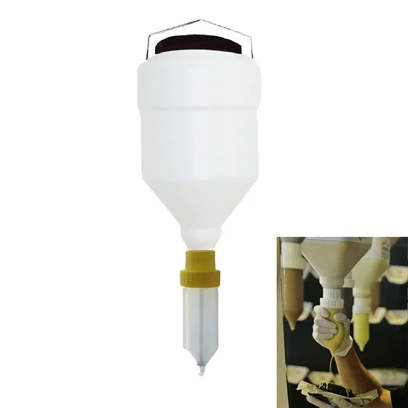 A23F-Hanging Diameter Sauce Squeeze Bottle 3.5L Large Capacity Condiment Dispenser Bottle