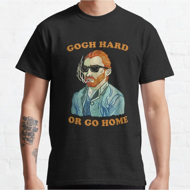 

Vincent Pun Funny Van Gogh Humor gift T shirt for men Large size Tops S-6XL 100% cotton printed Clothes