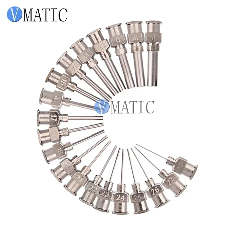 Free Shipping 12Pcs High Precision All Metal Blunt Stainless Steel Dispensing Needles Tips 1/2 Inch With Factory Price