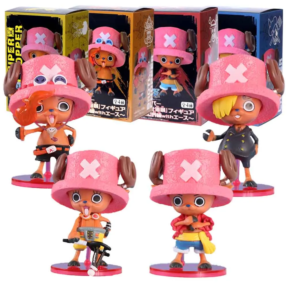 8cm tony chopper cosplay figura anime uma peça sanji usopp portgas d ace modelo de golfe brinquedo presente coleção ornamentos pvc