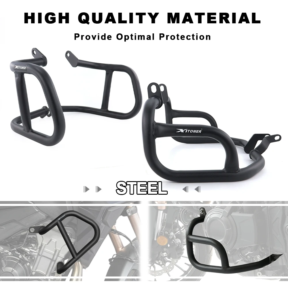 Motorcycle Upper & Lower Crash Bars Engine Guard Crash Cages CB500X 2017-2023 NX500 2024-2025 CB500F CB400X 2019-2023 For HONDA